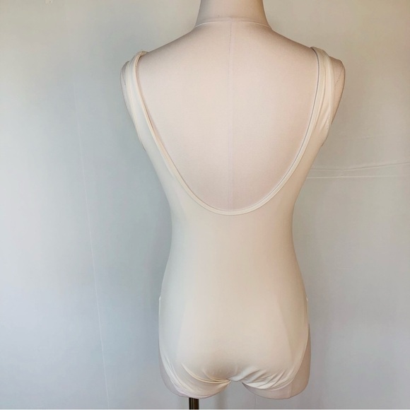 RALPH Lauren white one-piece gold front zip swimsuit 8 - Picture 12 of 12